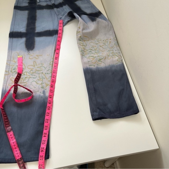 Collina Strada Runway Hand Dyed Straight Leg Jeans Size S - Picture 15 of 16